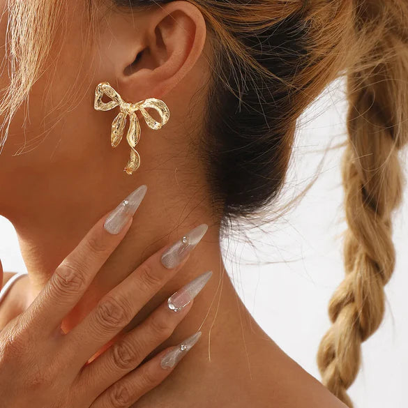 Ribbon earrings