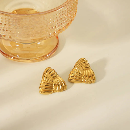 Geometric Spiral Earrings