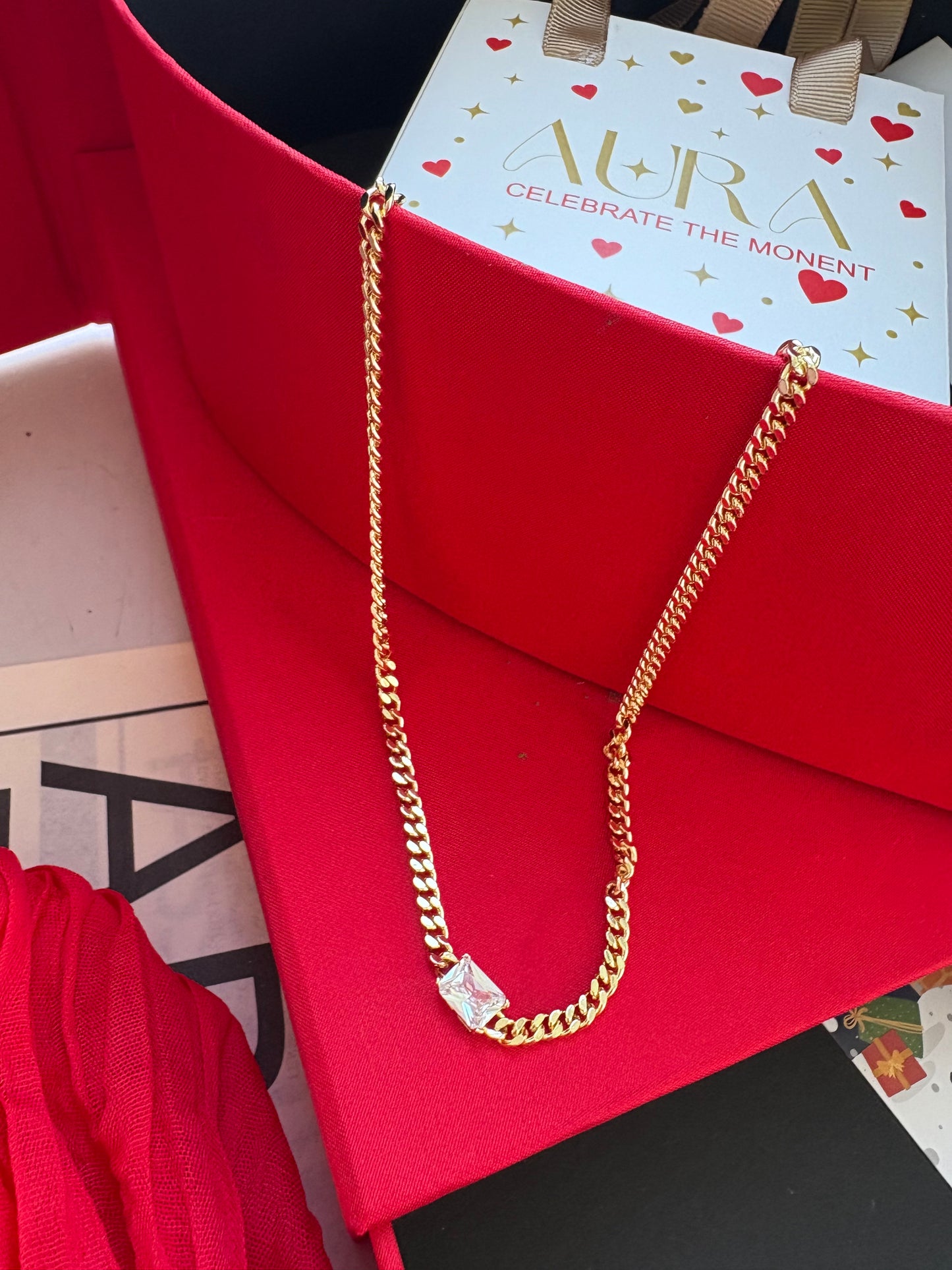 Small diamond necklace