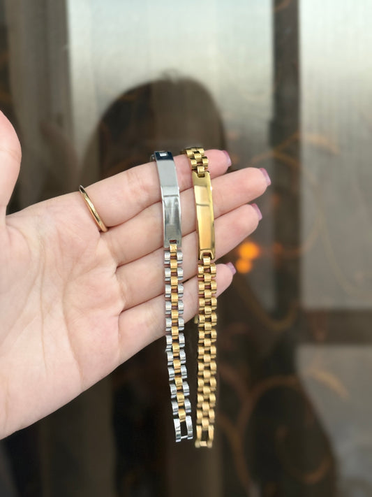 Chain bracelet in 2 colors