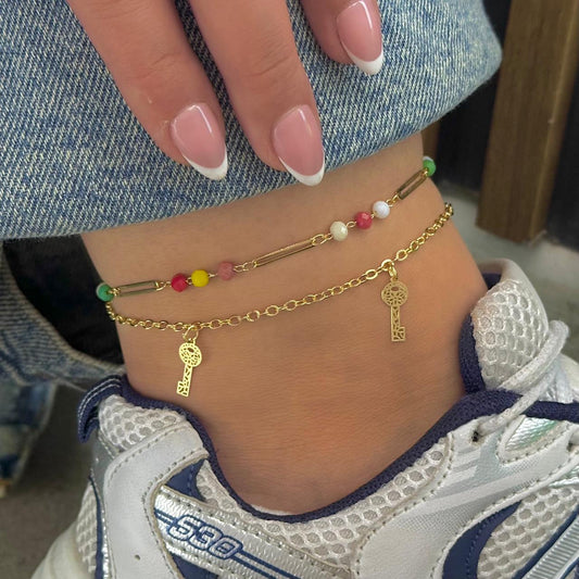 Lucky charm anklet