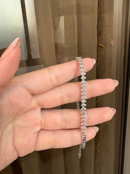 Silver anklet
