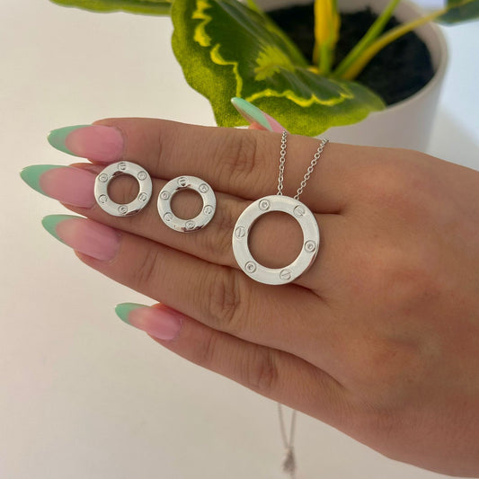 Silver Cartier set