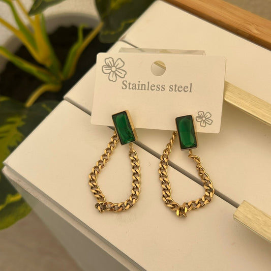 Emerald earrings